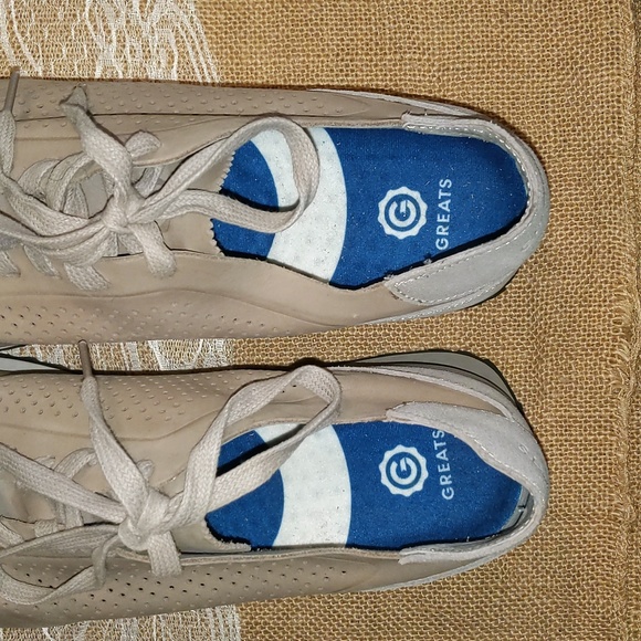 Greats "The Rosen" Perforated Leather Men's Sneakers Sz 13, Grey, Like New - Picture 7 of 8